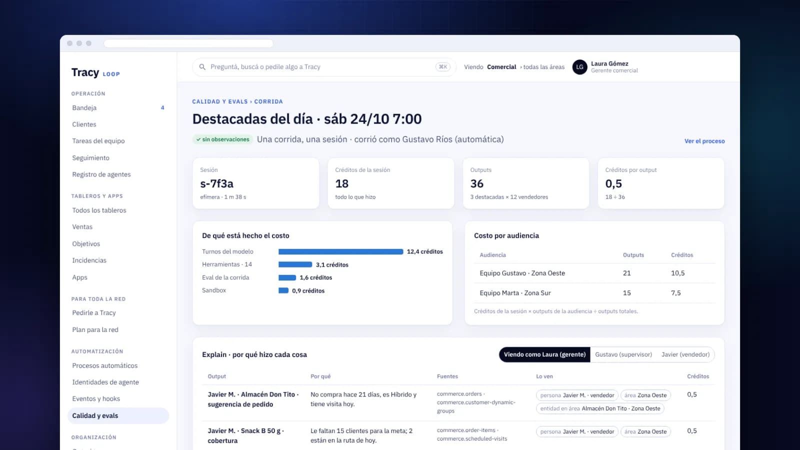 Cada corrida rinde cuentas